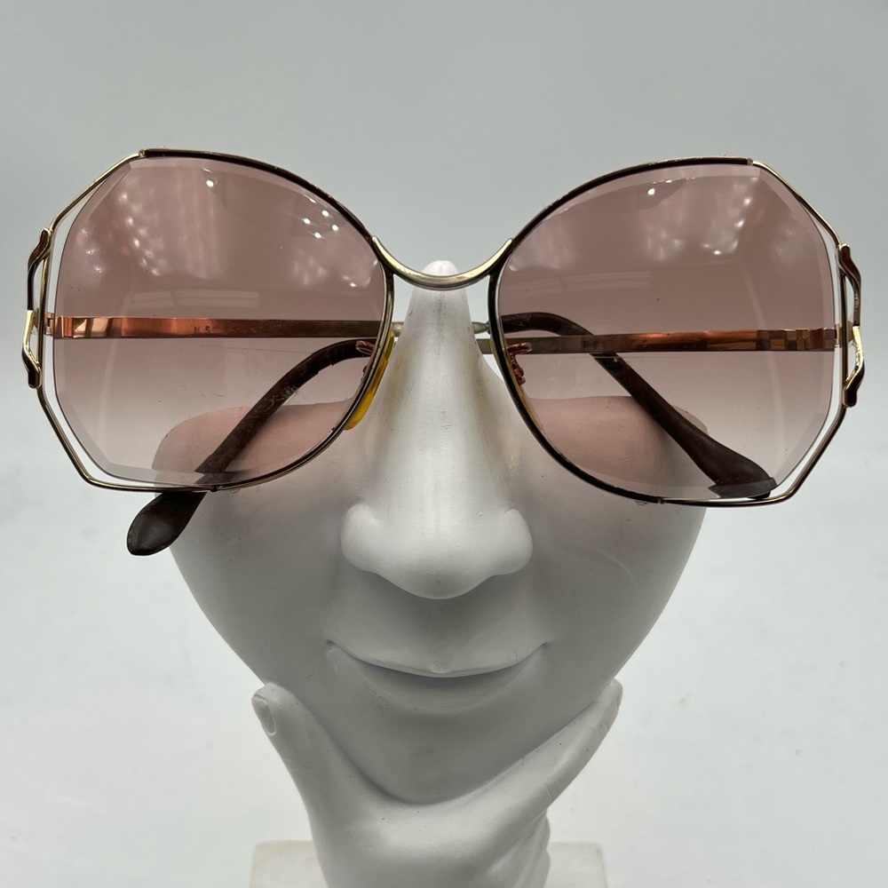 Vintage Regency Gold Oval Sunglasses Frames MS KONO